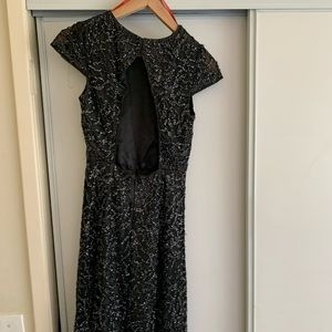 Monique Lhuillier beaded cocktail dress